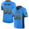 Drift0072 Custom Powder Blue Black-Gold Drift Fashion Football Jersey