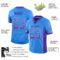 Drift0074-2 Custom Powder Blue Purple-White Drift Fashion Football Jersey