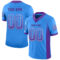 Drift0074 Custom Powder Blue Purple-White Drift Fashion Football Jersey