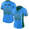 Drift0075-1 Custom Powder Blue Green-White Drift Fashion Football Jersey