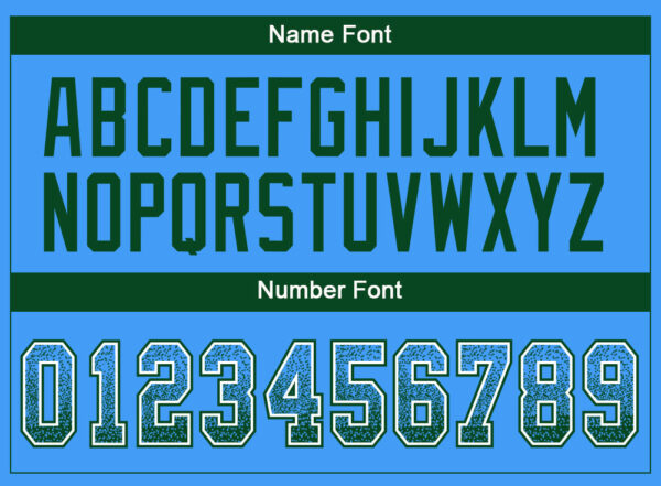 Drift0075-3 Custom Powder Blue Green-White Drift Fashion Football Jersey