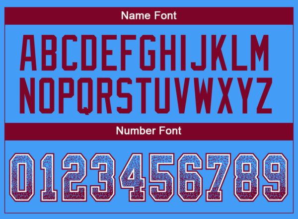 Custom Powder Blue Maroon-White Drift Fashion Football Jersey