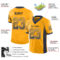 Drift0078-2 Custom Gold Navy-White Drift Fashion Football Jersey