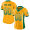 Drift0079-1 Custom Gold Kelly Green-White Drift Fashion Football Jersey