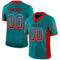 Drift0090 Custom Teal Red-White Drift Fashion Football Jersey