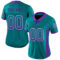 Drift0096-1 Custom Teal Purple-White Drift Fashion Football Jersey