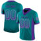 Drift0096 Custom Teal Purple-White Drift Fashion Football Jersey