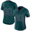 Custom Midnight Green Navy-Gray Drift Fashion Football Jersey