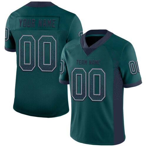 Drift0099 Custom Midnight Green Navy-Gray Drift Fashion Football Jersey