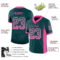 Drift0101-2 Custom Midnight Green Pink-White Drift Fashion Football Jersey
