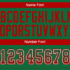 Custom Kelly Green Red-White Drift Fashion Football Jersey