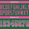 Custom Kelly Green Pink-White Drift Fashion Football Jersey