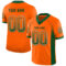 Custom Orange Green-White Drift Fashion Football Jersey