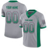 Custom Gray Kelly Green-Pink Drift Fashion Football Jersey