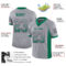 Drift0128-2 Custom Gray Kelly Green-Pink Drift Fashion Football Jersey