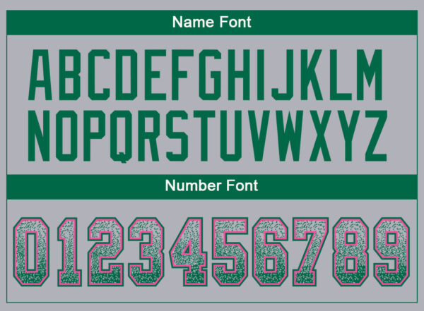 Custom Gray Kelly Green-Pink Drift Fashion Football Jersey