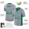 Drift0129-2 Custom Gray Kelly Green-White Drift Fashion Football Jersey