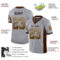 Drift0130-2 Custom Gray Brown-Gold Drift Fashion Football Jersey