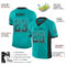 Drift0148-2 Custom Aqua Black-White Drift Fashion Football Jersey