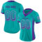 Drift0150-1 Custom Aqua Purple-White Drift Fashion Football Jersey