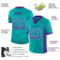 Drift0150-2 Custom Aqua Purple-White Drift Fashion Football Jersey