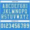ElectricBlue0038-3 Custom Powder Blue White-Kelly Green Mesh Authentic Football Jersey