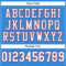 ElectricBlue0040-3 Custom Powder Blue White-Red Mesh Authentic Football Jersey