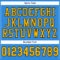 ElectricBlue0046-3 Custom Powder Blue Gold-Black Mesh Authentic Football Jersey