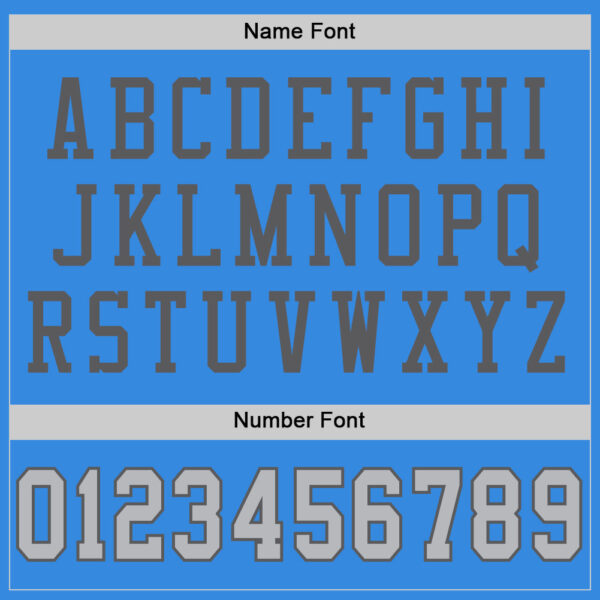 Custom Powder Blue Gray-Steel Gray Mesh Authentic Football Jersey