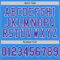 ElectricBlue0052-3 Custom Powder Blue Purple-White Mesh Authentic Football Jersey