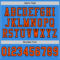 ElectricBlue0053-3 Custom Powder Blue Orange-Black Mesh Authentic Football Jersey