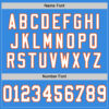 Custom Powder Blue White-Orange Mesh Authentic Throwback Football Jersey
