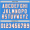 ElectricBlue0123-3 Custom Powder Blue White-Orange Mesh Authentic Throwback Football Jersey