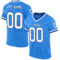 ElectricBlue0129 Custom Powder Blue White-Royal Mesh Authentic Throwback Football Jersey