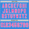 ElectricBlue0130-3 Custom Powder Blue Pink-White Mesh Authentic Throwback Football Jersey