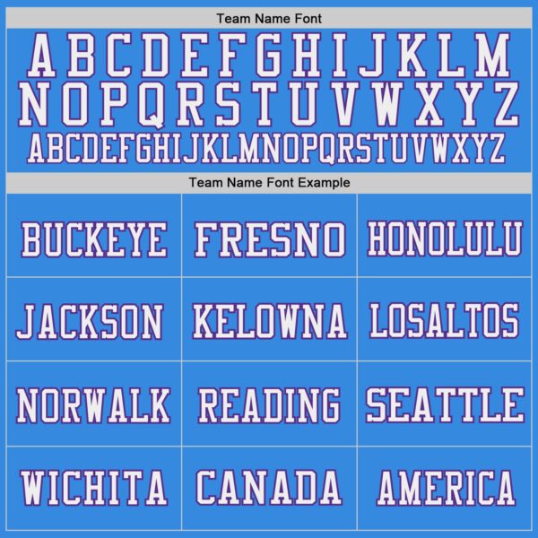 Custom Powder Blue Purple-White Mesh Authentic Throwback Football Jersey