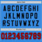 ElectricBlue0137-3 Custom Powder Blue Red-Black Mesh Authentic Throwback Football Jersey