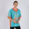 FQ19111403 Custom Aqua Orange-White Drift Fashion Football Jersey