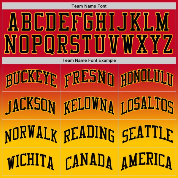 Custom Red Black-Gold Authentic Fade Fashion Basketball Jersey