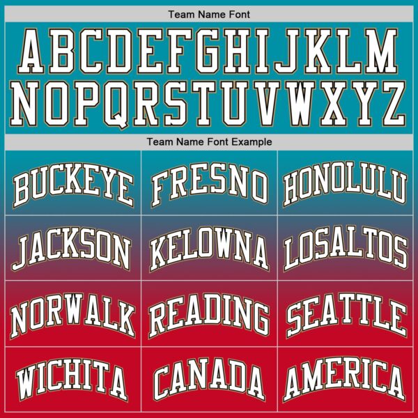 Custom Teal White-Red Authentic Fade Fashion Basketball Jersey