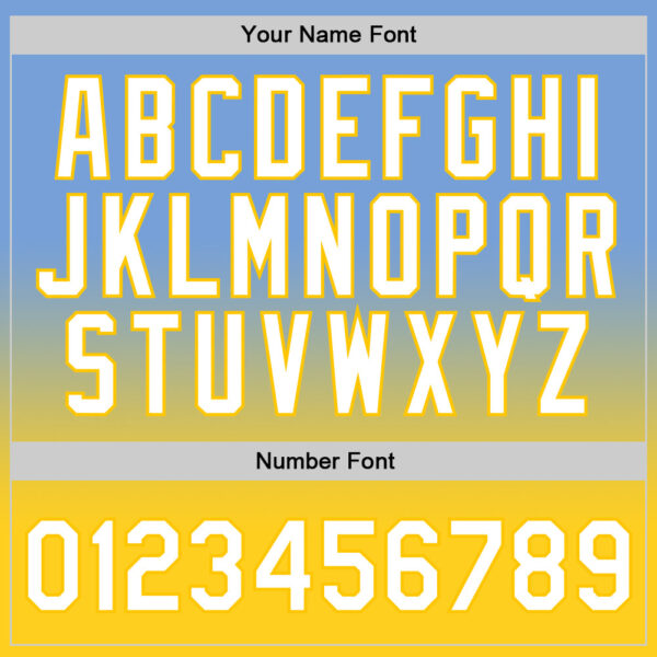 Custom Light Blue White-Gold Authentic Fade Fashion Basketball Jersey