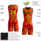 Custom Figure Gold-Orange Round Neck Sublimation Basketball Suit Jersey