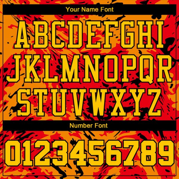 Custom Figure Gold-Orange Round Neck Sublimation Basketball Suit Jersey