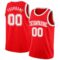 Custom Fire Red White Authentic Basketball Jersey
