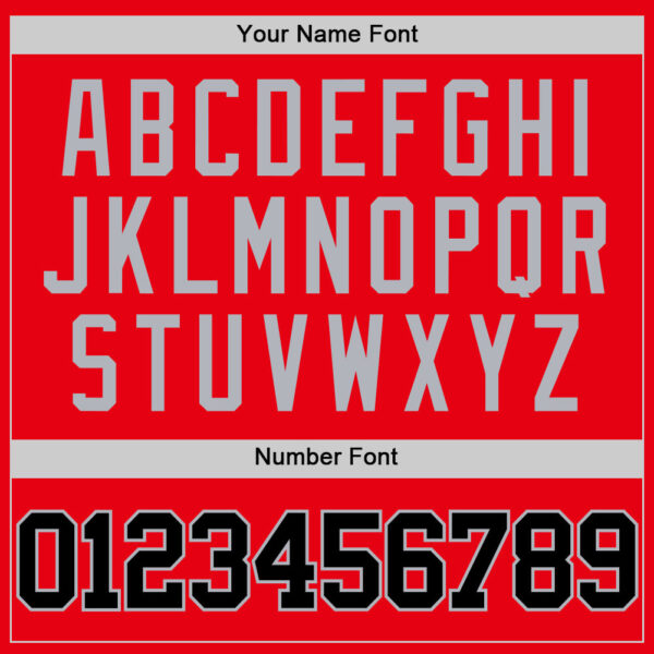 Custom Fire Red Black-Gray Authentic Basketball Jersey