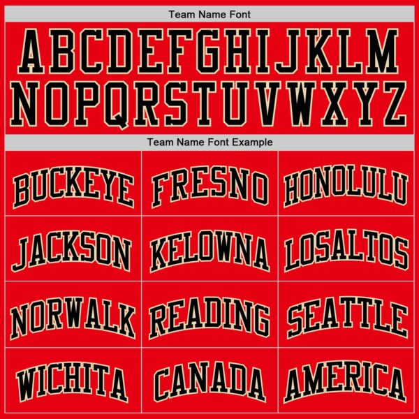 Custom Fire Red Black-Cream Authentic Basketball Jersey