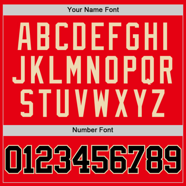 Custom Fire Red Black-Cream Authentic Basketball Jersey