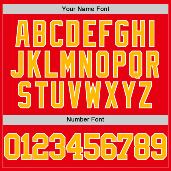 Custom Fire Red Gold-White Authentic Basketball Jersey