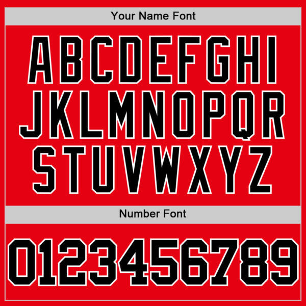 Custom Fire Red Black-White Authentic Basketball Jersey