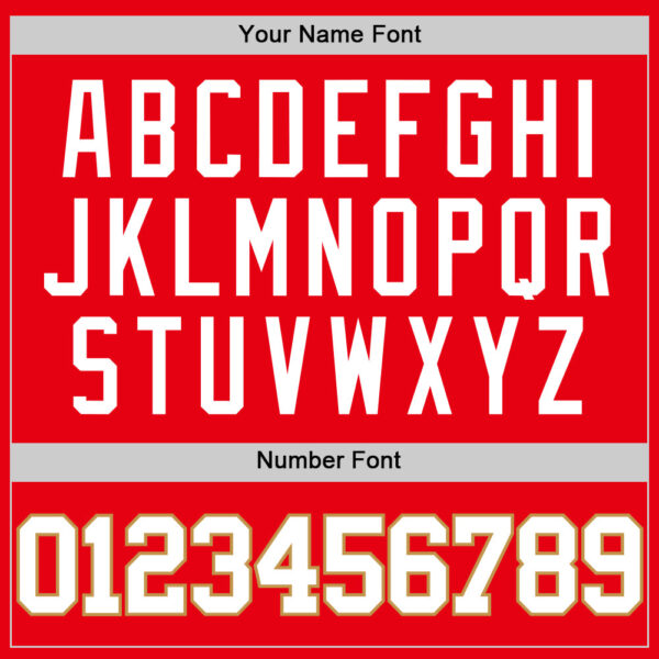 Custom Fire Red White-Old Gold Authentic Basketball Jersey